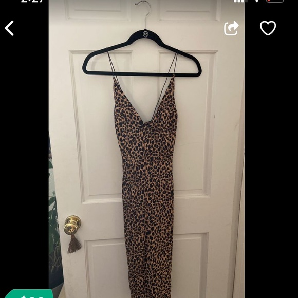 Top shop leopard print dress size eur 36 US 4 - Picture 3 of 4